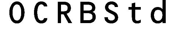 OCRBStd字体