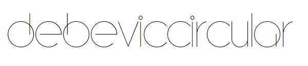 debeviccircular字体