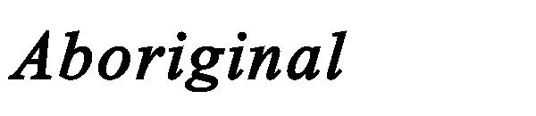 Aboriginal字体