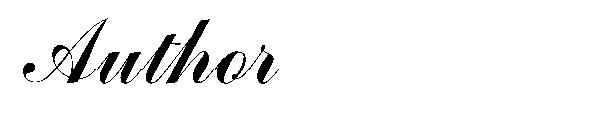 Author字体