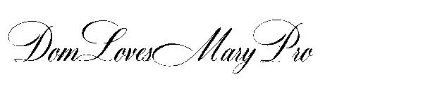 DomLovesMaryPro字体
