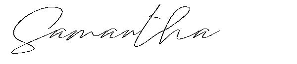 Samantha字体