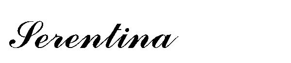 Serentina字体
