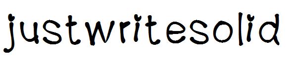 justwritesolid字体