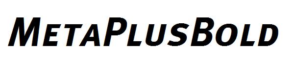 MetaPlusBold字体