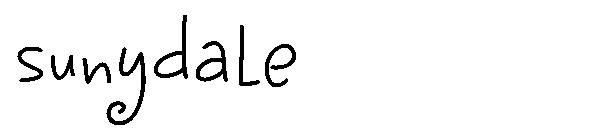 sunydale字体