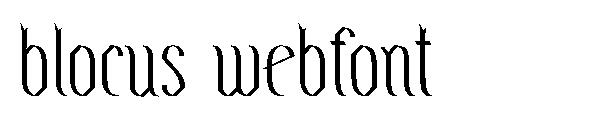blocus webfont字体