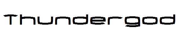 Thundergod字体