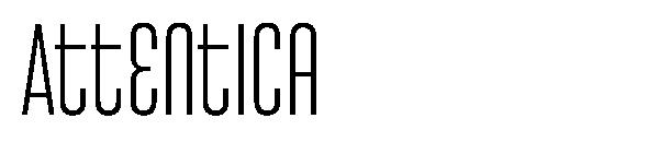 Attentica字体