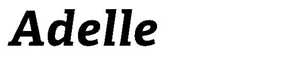 Adelle字体