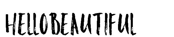 hellobeautiful字体