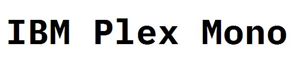 IBM Plex Mono字体