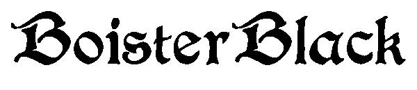BoisterBlack字体