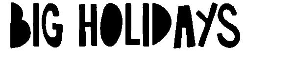 Big Holidays字体