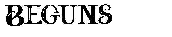 Beguns字体