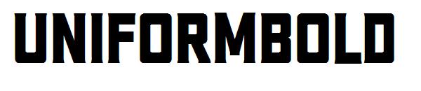 UniformBold字体
