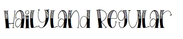 Hailyland Regular字体