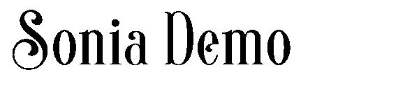 Sonia Demo字体