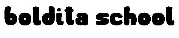 boldita school字体