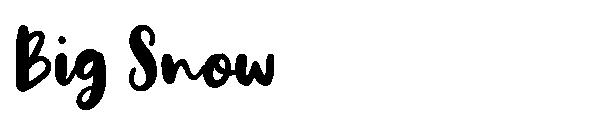 Big Snow字体