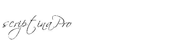 scriptinaPro字体