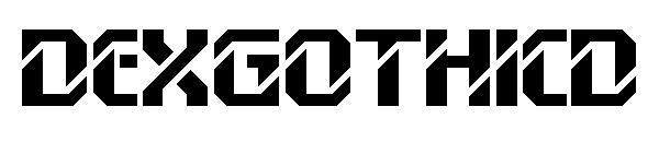 DexGOthicD字体