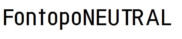 FontopoNEUTRAL字体