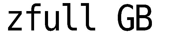 zfull GB字体