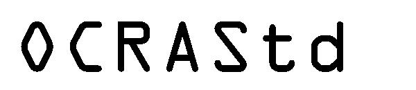 OCRAStd字体