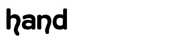 hand字体