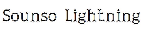 Sounso Lightning字体