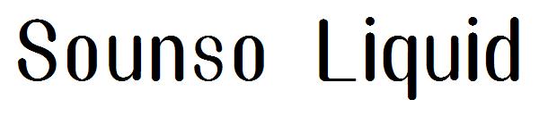 Sounso Liquid字体