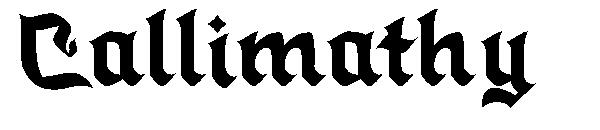 Callimathy字体