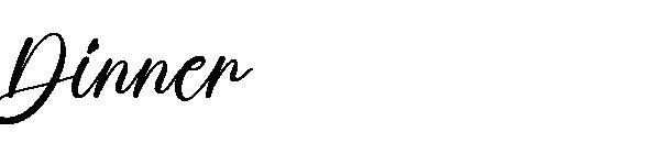 Dinner字体