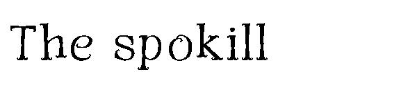 The spokill字体