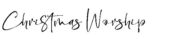 Christmas Worship字体