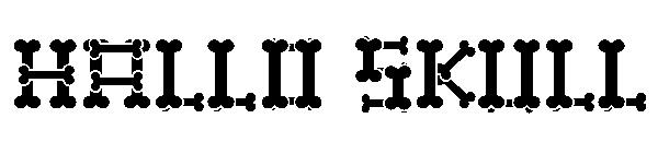 Hallo Skull字体
