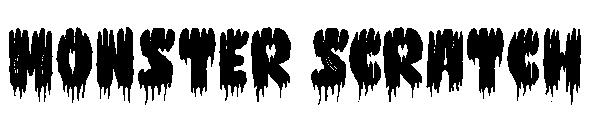 Monster Scratch字体