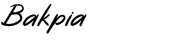 Bakpia字体