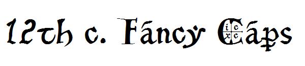 12th c. Fancy Caps字体