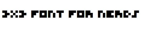 3x3 Font for Nerds字体