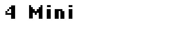 4 Mini字体