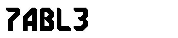 7ABL3字体