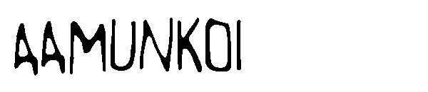 Aamunkoi字体