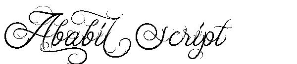 Ababil Script字体