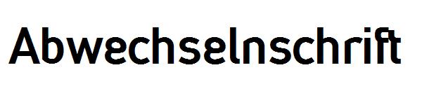 Abwechselnschrift字体