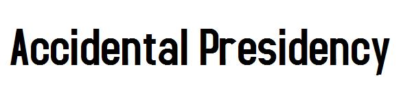 Accidental Presidency字体