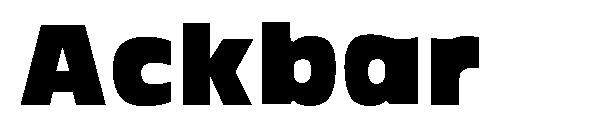 Ackbar字体
