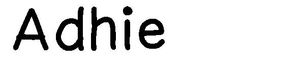Adhie字体