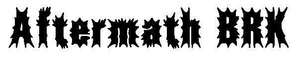 Aftermath BRK字体